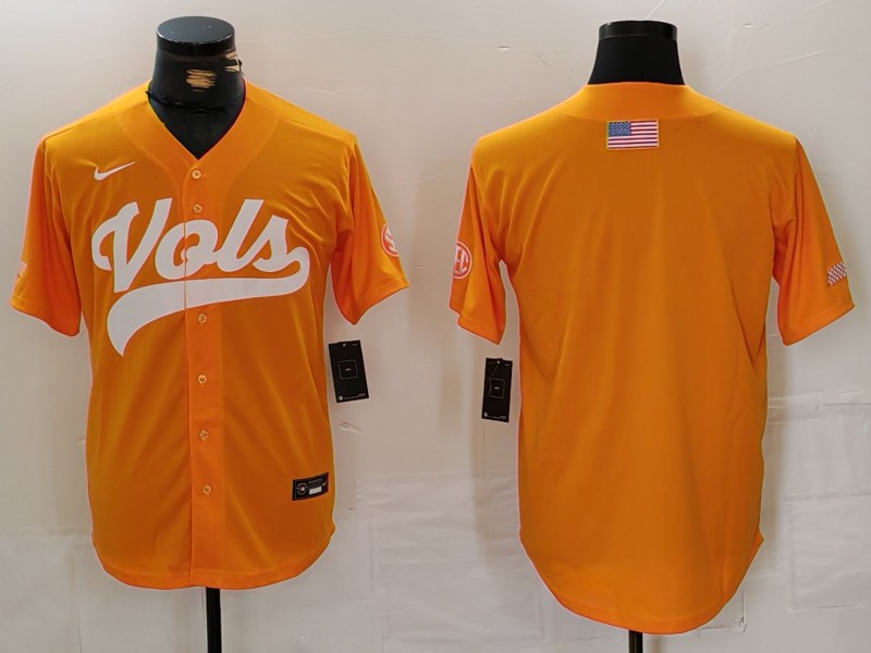 Men NCAA Blank Orange Joint Name 2024 Nike Limited Jersey style 1